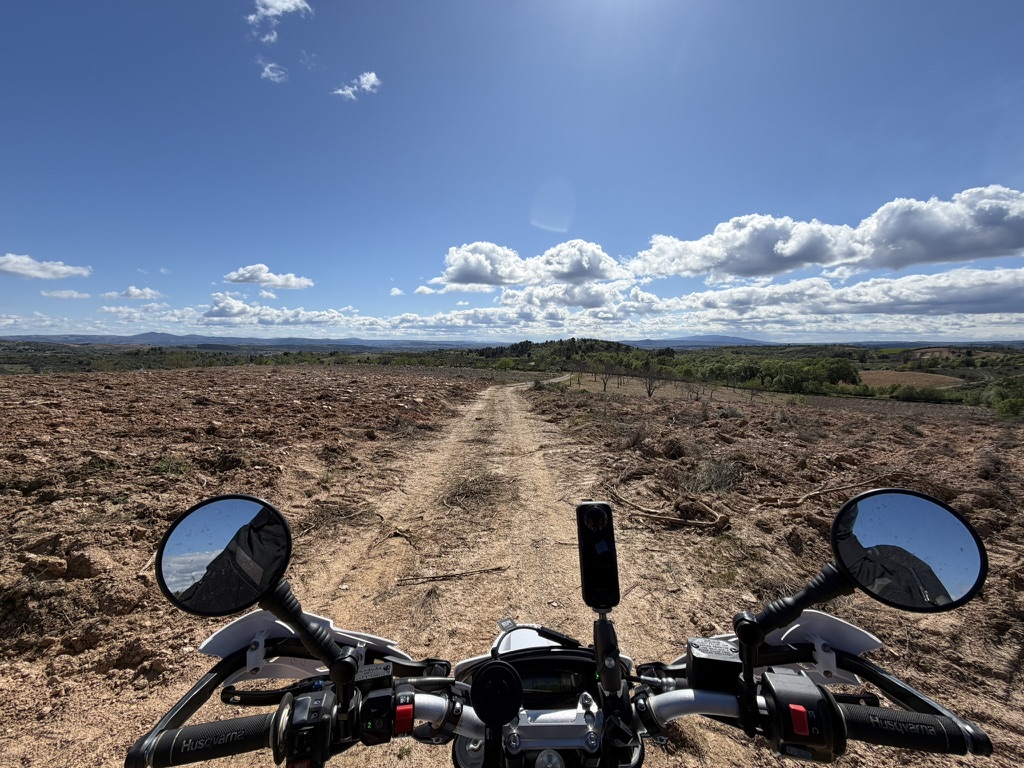 Cockpit-Blick Hochebene